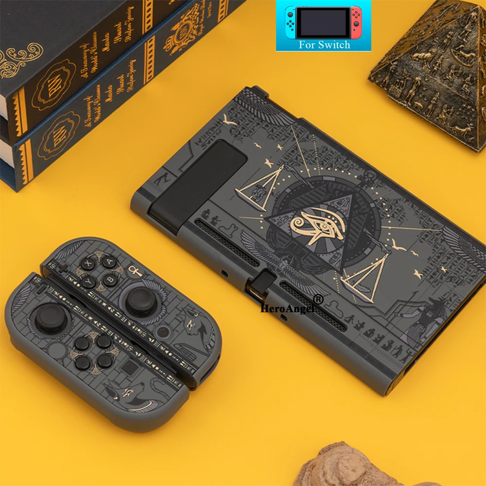 Защитный чехол для Nintendo Switch, черный жесткий чехол с рисунком таинственного египетского фараона
Защитный чехол для Nintendo Switch, черный жесткий чехол с рисунком таинственного египетского фараона