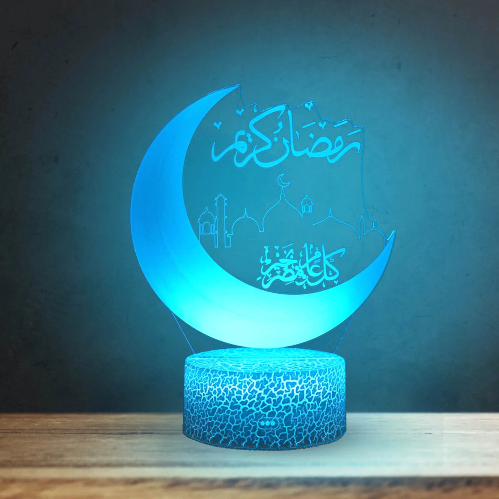 Ramadan Eid Mubarak Moon Star Night Light DIY 7 LED Color Ornament Lamp LED Night Light Mosque Muslim Festival Home Table Decor
Ramadan Eid Mubarak Moon Star Night Light DIY 7 LED Color Ornament Lamp LED Night Light Mosque Muslim Festival Home Table Decor