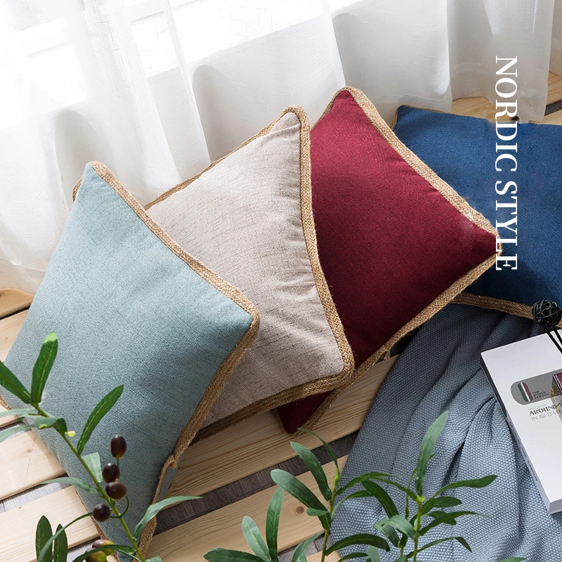 Nordic Linen Fabric Cushion Covers 45*45 Solid Color Pillow Case Decorative Sofa Cushions For Living Room Car Throw Pillow Cover
Nordic Linen Fabric Cushion Covers 45*45 Solid Color Pillow Case Decorative Sofa Cushions For Living Room Car Throw Pillow Cover