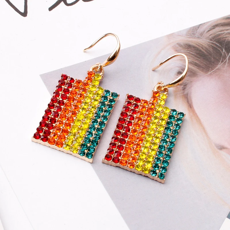 YADA Geometric Square Cubic Zirconia Earring Punk Crystal Statement Earring Gold Color For Women men Jewelry Earrings ER210018
YADA Geometric Square Cubic Zirconia Earring Punk Crystal Statement Earring Gold Color For Women men Jewelry Earrings ER210018