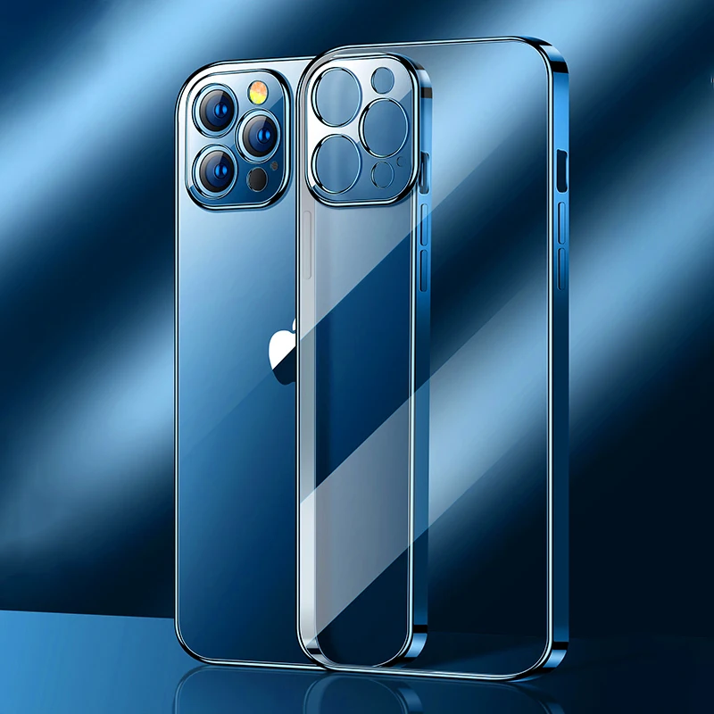 Luxury Plating Square Transparent Soft Thin Silicone Case For iPhone 12 11 13 Pro Max Mini X XS XR 11 12 13 Mini Clear TPU Cover
Luxury Plating Square Transparent Soft Thin Silicone Case For iPhone 12 11 13 Pro Max Mini X XS XR 11 12 13 Mini Clear TPU Cover