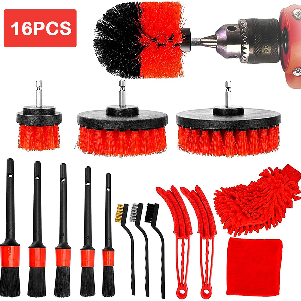 16pcs Car Detailing Brush Drill Brush Detail Brush Set For Auto Air Vents Wheel Rim Car Wash Foam Polish Pad Car Cleaning Brush
16pcs Car Detailing Brush Drill Brush Detail Brush Set For Auto Air Vents Wheel Rim Car Wash Foam Polish Pad Car Cleaning Brush