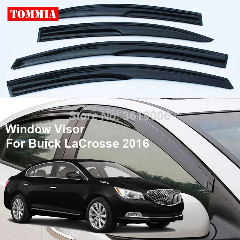 tommia Fit For Buick LaCrosse 2016 4pcs Window Visor Shade Vent Wind Rain Deflector Guards Cover
tommia Fit For Buick LaCrosse 2016 4pcs Window Visor Shade Vent Wind Rain Deflector Guards Cover