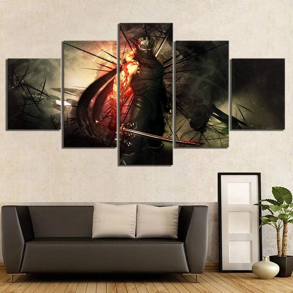 5 Piece Wall Art Canvas Game Character HD Posters Samurai Ninja Pictures And Prints Home Modern Living Room Decoration Paintings
5 Piece Wall Art Canvas Game Character HD Posters Samurai Ninja Pictures And Prints Home Modern Living Room Decoration Paintings