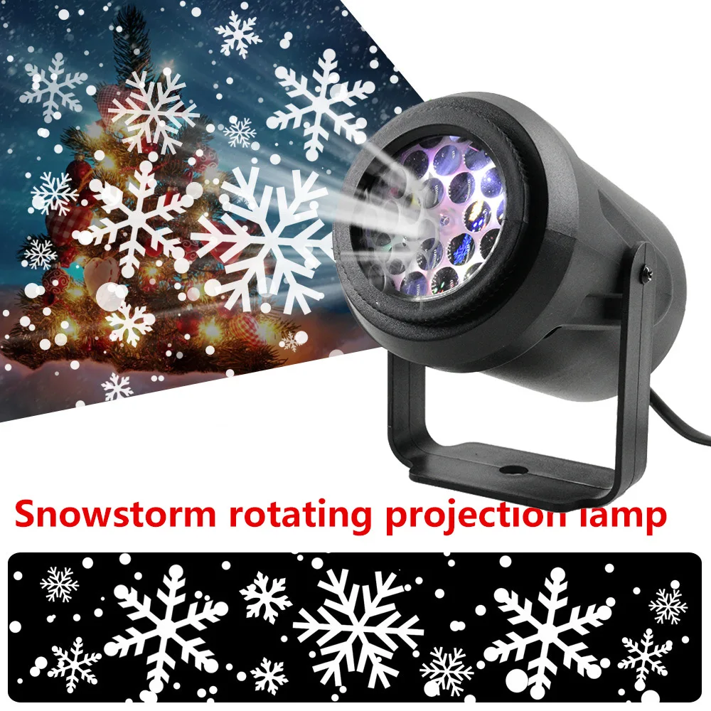 Фото Рождественский Декор 2021 снежинка лазерсветильник свет фотосвет движение снега