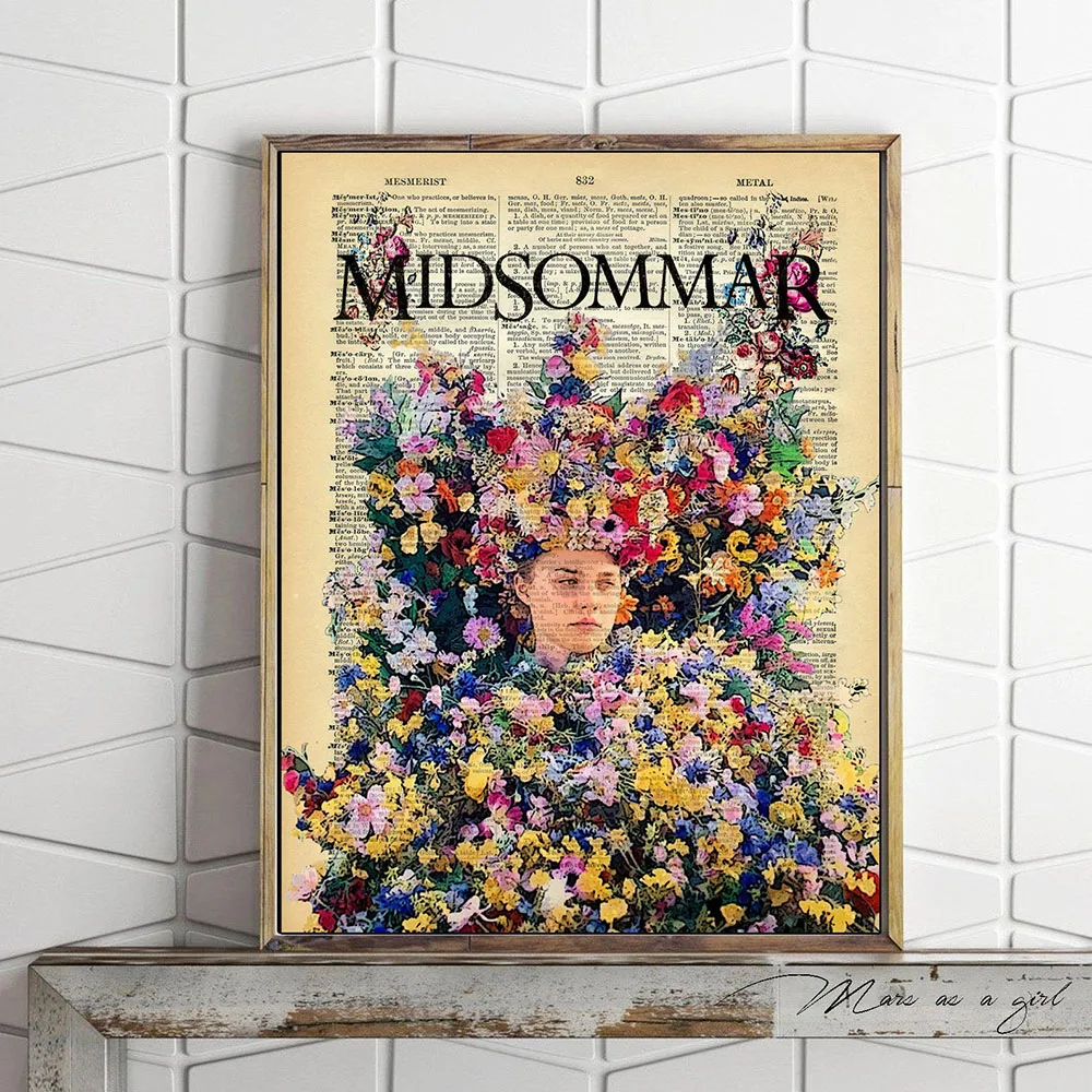 Retro Canvas Painting Abstract Wall Art Midsommar May Day Film Dictionary Poster Print Pictures Nordic Living Room Home Decor 
Retro Canvas Painting Abstract Wall Art Midsommar May Day Film Dictionary Poster Print Pictures Nordic Living Room Home Decor