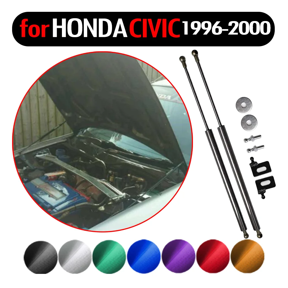 Car Styling Front Hood Bonnet Gas Struts for Honda Civic 1996-2000 Lift Support Lift spring Damper Carbon Fiber Shock
Car Styling Front Hood Bonnet Gas Struts for Honda Civic 1996-2000 Lift Support Lift spring Damper Carbon Fiber Shock