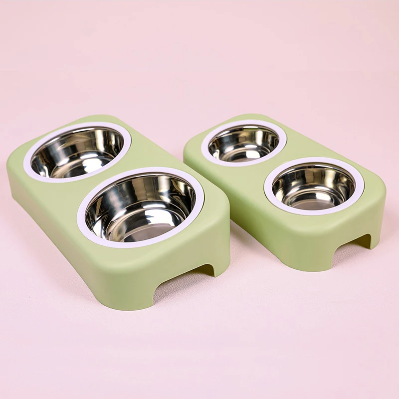 Pet Double Bowl Neck Guard Food Feeder Stainless Steel Cat Bowl Splash-proof Food Plastic Non-slip Pet Dog Bowl Pet Supplies
Pet Double Bowl Neck Guard Food Feeder Stainless Steel Cat Bowl Splash-proof Food Plastic Non-slip Pet Dog Bowl Pet Supplies