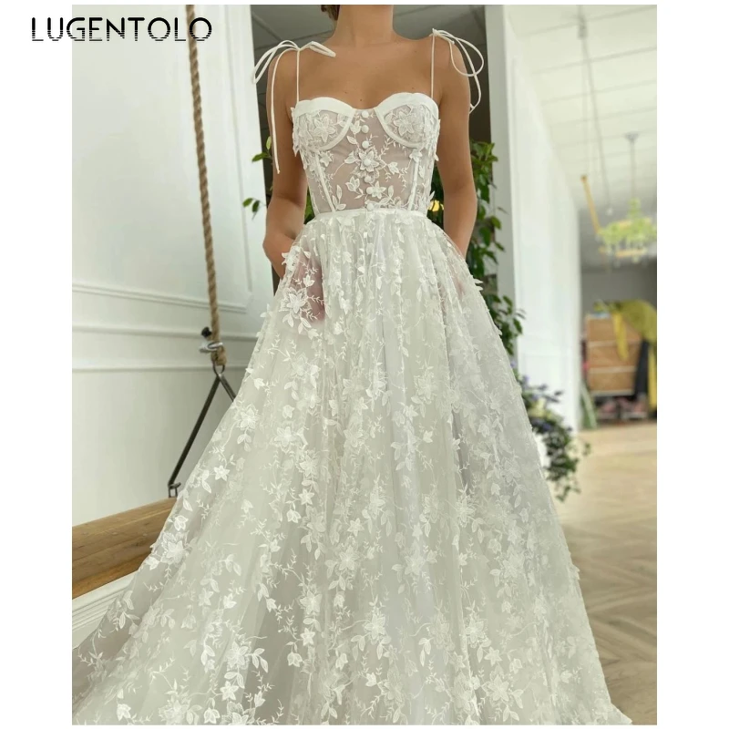 Lugentolo Sexy Dress Women Breast Wrap Sleeveless Strap Slim Party Dresses Ladies Elegant Empire Backless Big Swing Long Dress
Lugentolo Sexy Dress Women Breast Wrap Sleeveless Strap Slim Party Dresses Ladies Elegant Empire Backless Big Swing Long Dress