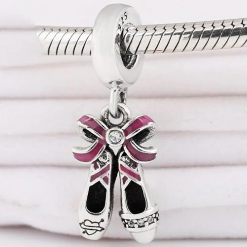 100% 925 Sterling Silver Charm Creative Ballet Shoes Fit Pandora Women Bracelet & Necklace Diy Jewelry
100% 925 Sterling Silver Charm Creative Ballet Shoes Fit Pandora Women Bracelet & Necklace Diy Jewelry