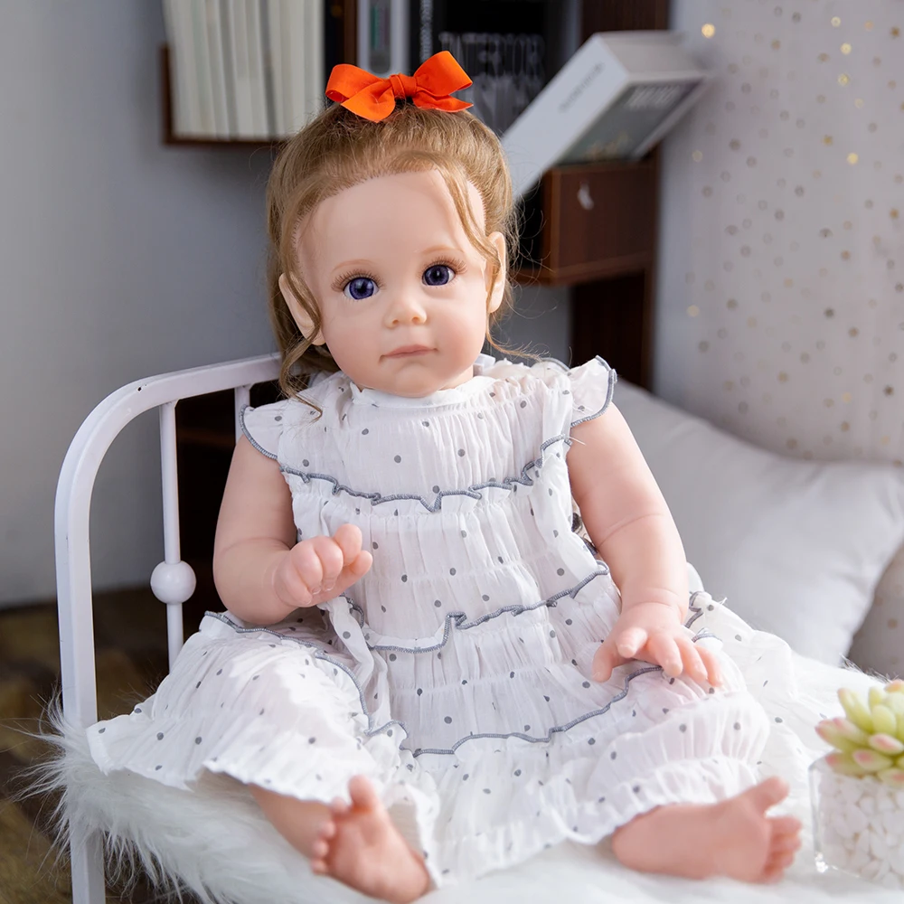 Hoomai 22" Clever Girl Reborn Baby Doll with Curls Hair Lifelike Soft Touch Educational Baby Gift
Hoomai 22" Clever Girl Reborn Baby Doll with Curls Hair Lifelike Soft Touch Educational Baby Gift