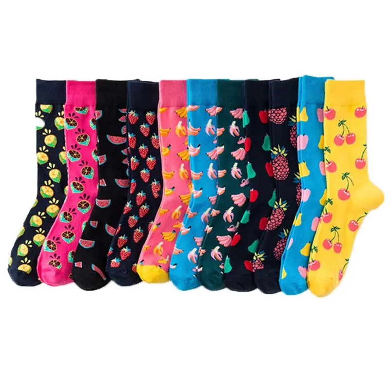 1 Pair Cotton Socks Men Women Street Skateboard Happy Socks Fruit Print Harajuku Gift Apple Pear Banana Lemon Cherry Funny Socks
1 Pair Cotton Socks Men Women Street Skateboard Happy Socks Fruit Print Harajuku Gift Apple Pear Banana Lemon Cherry Funny Socks