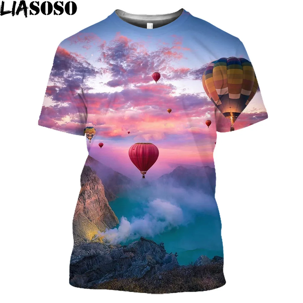 LIASOSO Hot Air Balloon Fashion 3D Printed T Shirts Skydiving Ovesized T-Shirt Skydiver Streetwear Men Women Paragliding Tops
LIASOSO Hot Air Balloon Fashion 3D Printed T Shirts Skydiving Ovesized T-Shirt Skydiver Streetwear Men Women Paragliding Tops
