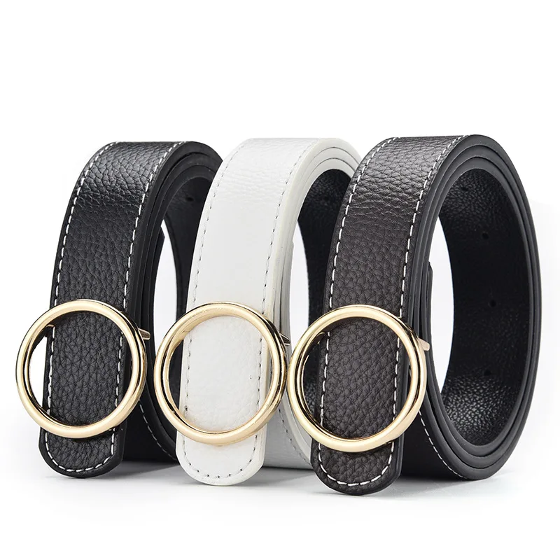 Women's and men's pu belt metal round snap buckle smooth buckle new lychee pattern wild youth student pants belt 3 color
Women's and men's pu belt metal round snap buckle smooth buckle new lychee pattern wild youth student pants belt 3 color