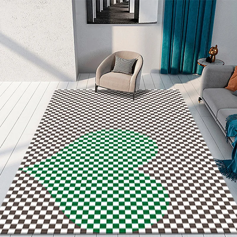 Bedroom Bedside Blanket Simple Geometric Grid Lounge Rug Thicken Carpet In The Living Room Bedroom Carpet Skin-friendly Yoga Mat
Bedroom Bedside Blanket Simple Geometric Grid Lounge Rug Thicken Carpet In The Living Room Bedroom Carpet Skin-friendly Yoga Mat