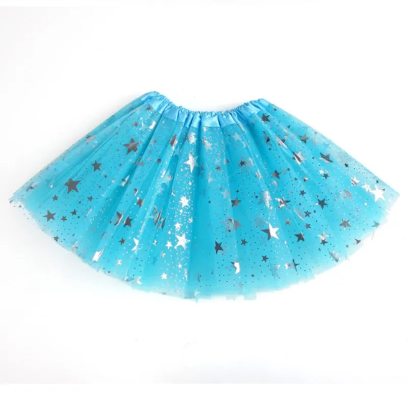 2020 new year Multicolor Baby Kids skirt Girls Princess Stars Tutu Skirt Sequins Party Dance Ballet Printed stars Skirts | Мать и ребенок
