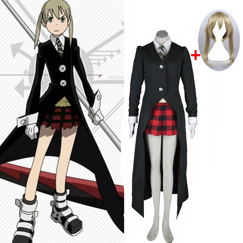 Anime Soul Eater Maka Albarn Cosplay Costume for Women Girl Skirt Set Trench Uniform Halloween Carnival Party Costume Blonde Wig
Anime Soul Eater Maka Albarn Cosplay Costume for Women Girl Skirt Set Trench Uniform Halloween Carnival Party Costume Blonde Wig