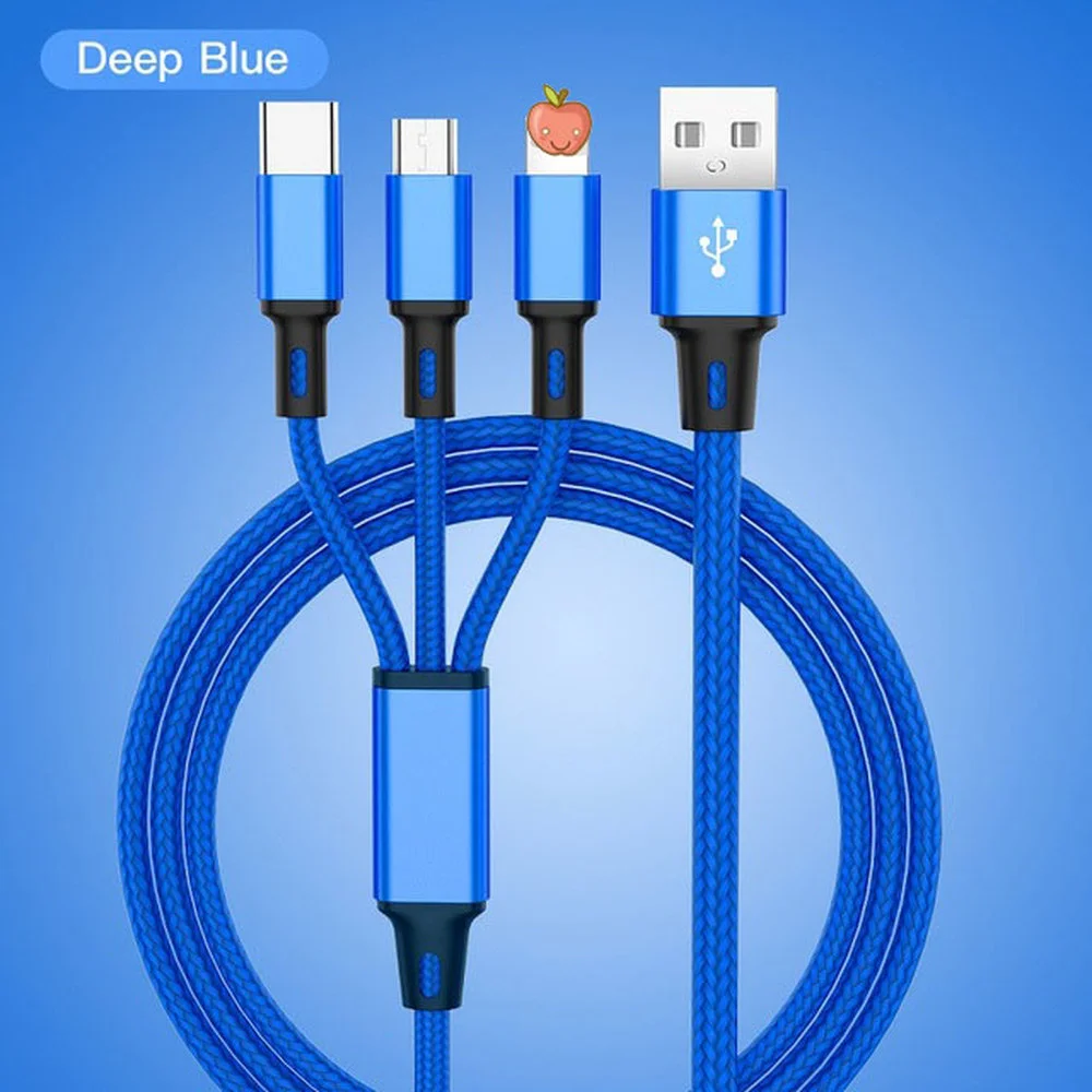 3 In 1 Cable for IPhone 12 11 XS X 8 7 6 Android Type-c Mobile Phone Multi-function Usb One Dragging Three Data Charge Cable
3 In 1 Cable for IPhone 12 11 XS X 8 7 6 Android Type-c Mobile Phone Multi-function Usb One Dragging Three Data Charge Cable
