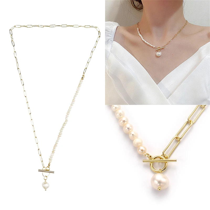 Vintage Baroque Natural Pearl Necklace Female Design Sense Short Clavicle Chain Light Luxury Niche Gold Color Clavicle Chain
Vintage Baroque Natural Pearl Necklace Female Design Sense Short Clavicle Chain Light Luxury Niche Gold Color Clavicle Chain