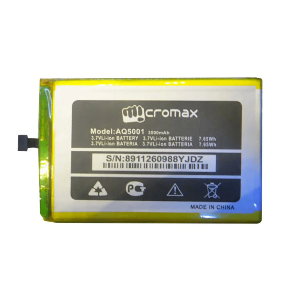 New Phone Battery for Micromax AQ5001 AQ-5001 Canvas Power 3500mAh 3.7v 7.65wh Replacement Li-ion | Мобильные телефоны и