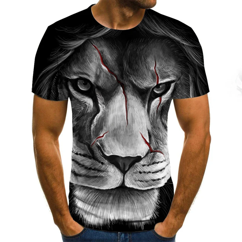 Fun Animal Lion T-shirt 3d printing men's clothing fashion harajuku shirt summer men's t-shirt casual round neck shirt
Fun Animal Lion T-shirt 3d printing men's clothing fashion harajuku shirt summer men's t-shirt casual round neck shirt