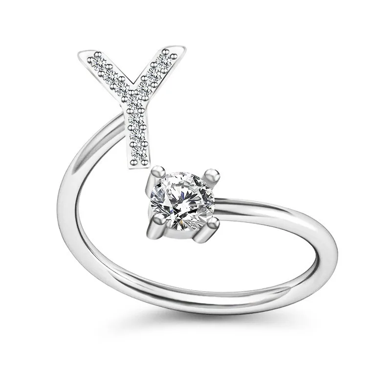 A-Z letter ring zircon Initials Name open rings for women alphabet party adjustable rings for girlfriend gift fashion jewelry
A-Z letter ring zircon Initials Name open rings for women alphabet party adjustable rings for girlfriend gift fashion jewelry