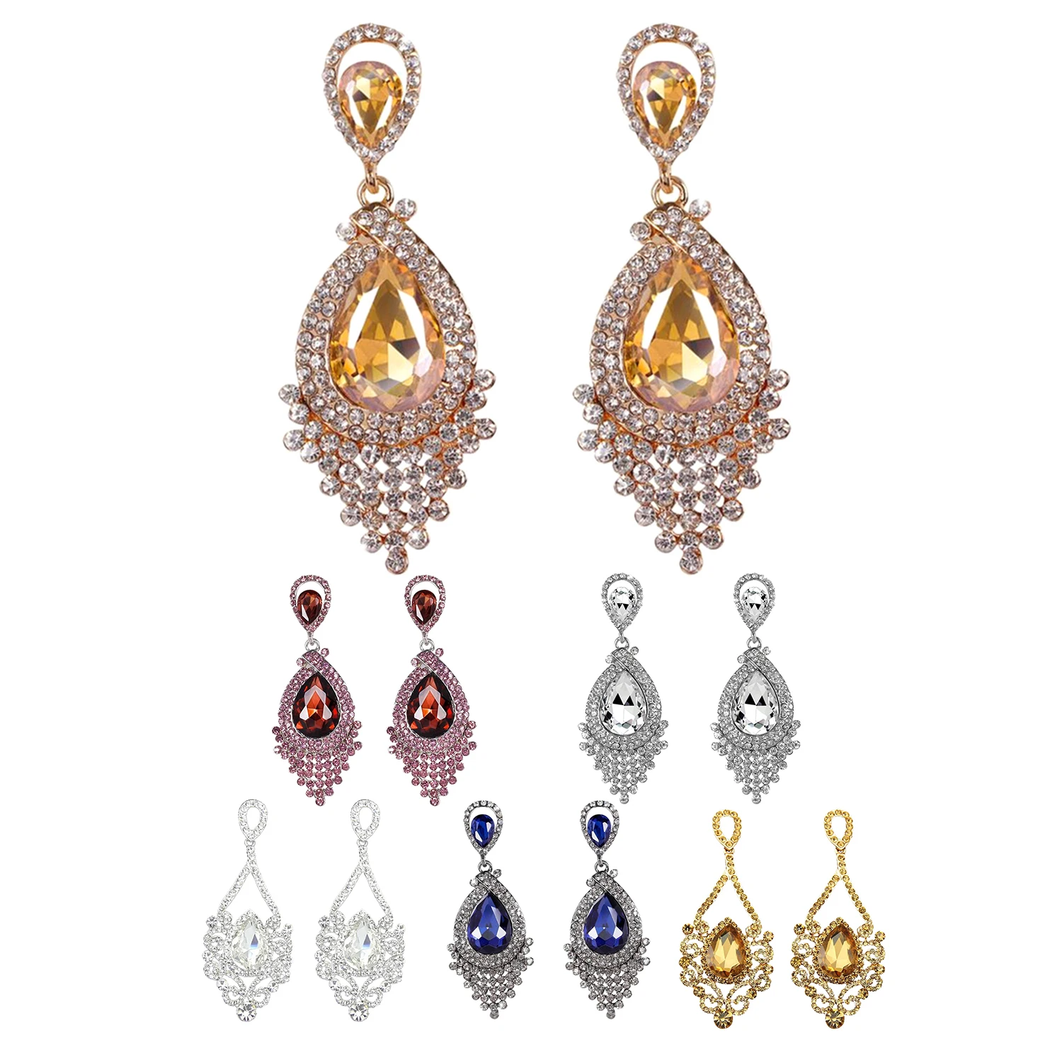 Fashion Women Wedding Jewelry Austrian Crystal Long Crystal Drop Large Crystal Bride Earrings For Women Big Earrings Red 1#
Fashion Women Wedding Jewelry Austrian Crystal Long Crystal Drop Large Crystal Bride Earrings For Women Big Earrings Red 1#