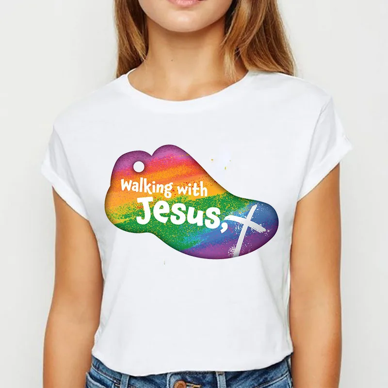Summer T Shirt Women Jesus Name Above All Names Short Sleeve Leisure Top Tee Casual Ladies Female T Shirts
Summer T Shirt Women Jesus Name Above All Names Short Sleeve Leisure Top Tee Casual Ladies Female T Shirts