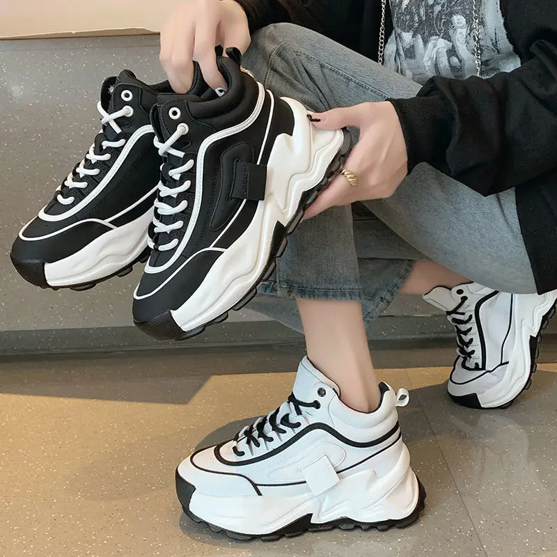 New Black Dad Chunky Sneakers Casual Vulcanized Shoes Women High Platform Sneakers White Shoes Woman 2021 Zapatillas Mujer
New Black Dad Chunky Sneakers Casual Vulcanized Shoes Women High Platform Sneakers White Shoes Woman 2021 Zapatillas Mujer