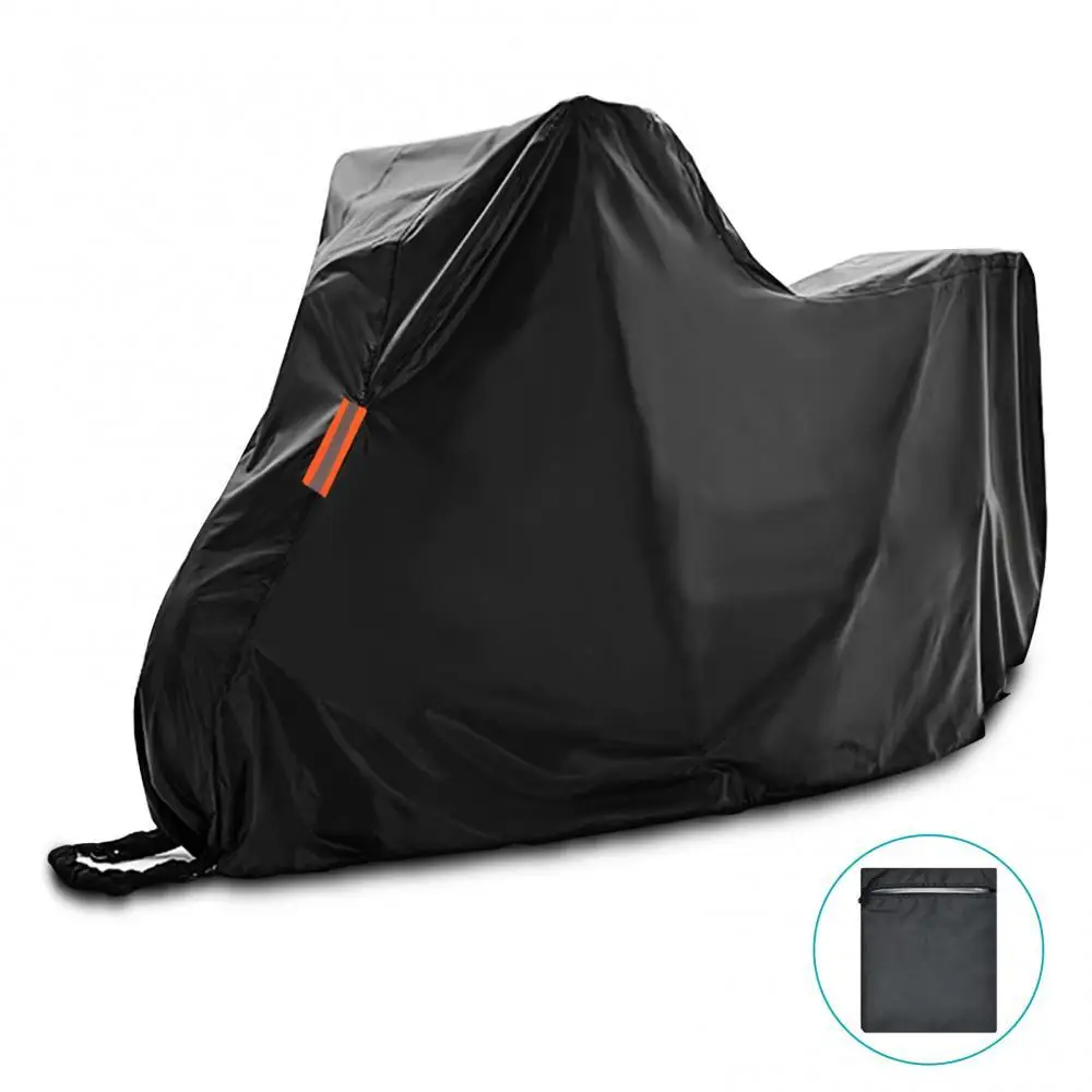 Motorcycle Cover 420D Oxford Cloth Waterproof Outdoor Scooter Protection Shelter and 4 Reflective Strips for Motorbikes Bikes
Motorcycle Cover 420D Oxford Cloth Waterproof Outdoor Scooter Protection Shelter and 4 Reflective Strips for Motorbikes Bikes