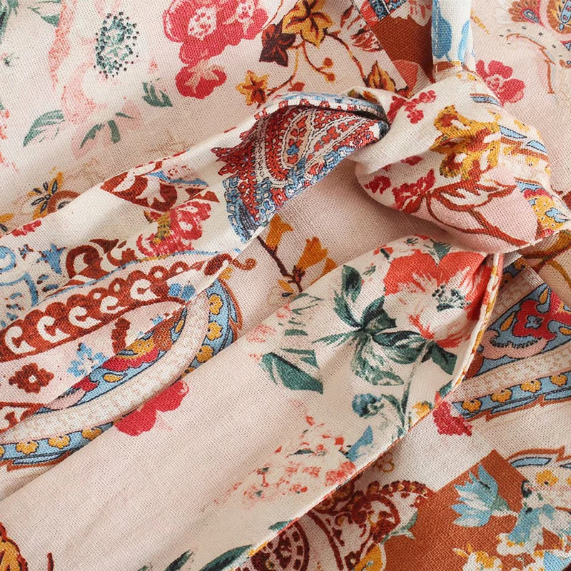Women Summer Vintage Loose Kimono Shirts Blouses Tops Smock 2021 ZA Print Sashes Bow Tie Female Elegant Indie Folk Top Clothing
Women Summer Vintage Loose Kimono Shirts Blouses Tops Smock 2021 ZA Print Sashes Bow Tie Female Elegant Indie Folk Top Clothing