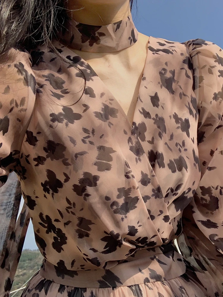 2021 Spring Maxi Dress Women Leopard Print Casual V Neck Long Sleeve A Line Long Dress Elegant Vintage Vestido Female 
2021 Spring Maxi Dress Women Leopard Print Casual V Neck Long Sleeve A Line Long Dress Elegant Vintage Vestido Female