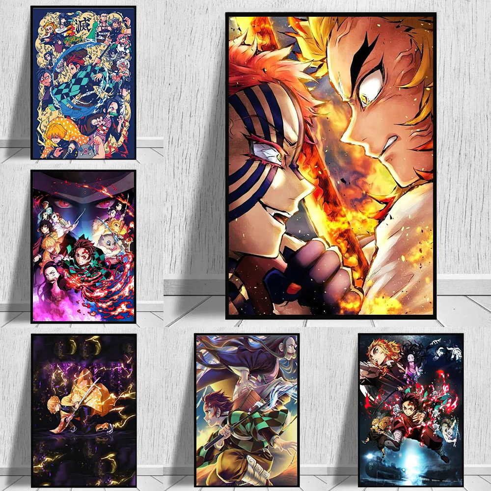 Pop Demon Slayer Anime Poster Painting On Canvas Wall Art Prints Cartoon Watercolor Pictures For Living Room Home Decoration
Pop Demon Slayer Anime Poster Painting On Canvas Wall Art Prints Cartoon Watercolor Pictures For Living Room Home Decoration