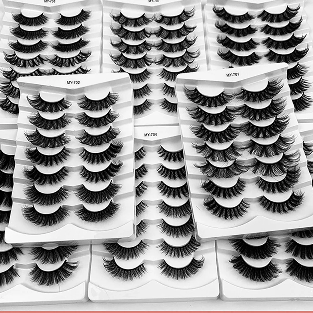 7 Pairs 8D Natural Faux Mink Eyelashes Handmade Fluffy Lashes Cat Eyes Wispy Lashes Reusable Fake Eyelashes Eye Makeup Tools
7 Pairs 8D Natural Faux Mink Eyelashes Handmade Fluffy Lashes Cat Eyes Wispy Lashes Reusable Fake Eyelashes Eye Makeup Tools