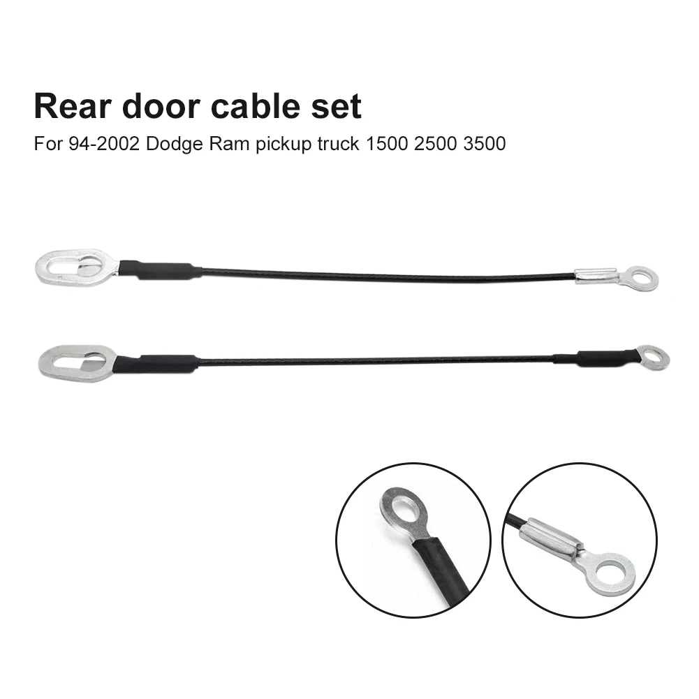 1pair Side Tailgate Cables Set Driver and Passenger Tailgate Steel Wire Cables Set for 1994-2001 Dodge Ram 1500 2500 94-02 Ram
1pair Side Tailgate Cables Set Driver and Passenger Tailgate Steel Wire Cables Set for 1994-2001 Dodge Ram 1500 2500 94-02 Ram