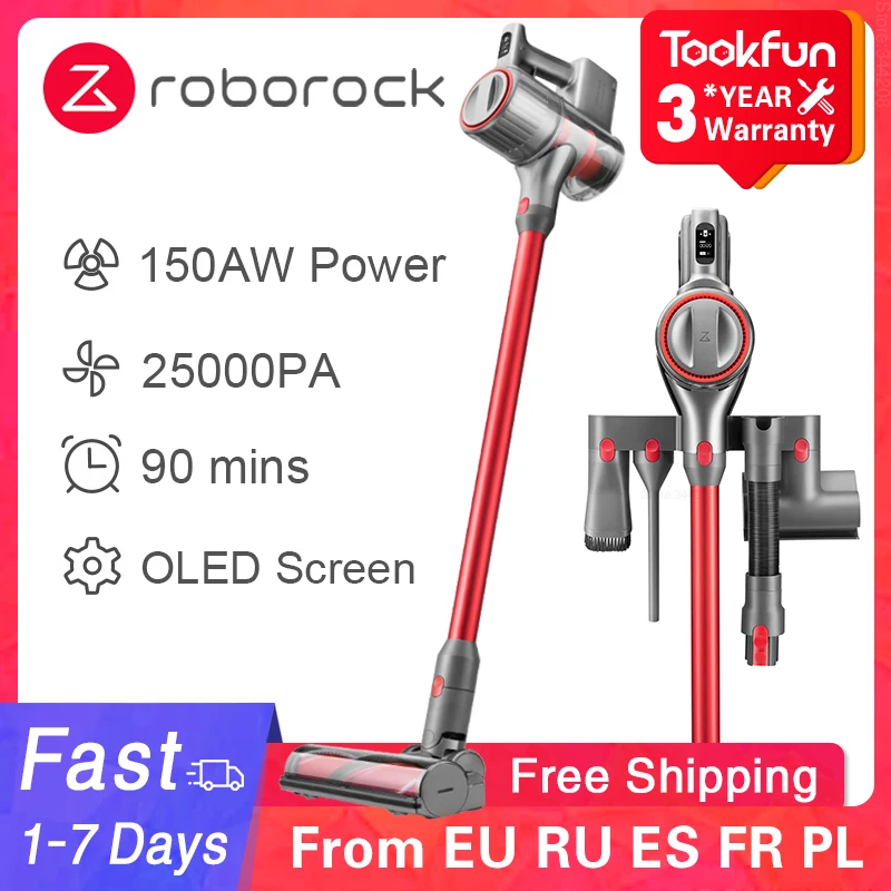Новый Roborock H6 ручной пылесос дома Беспроводной развертки 25000Pa цикло