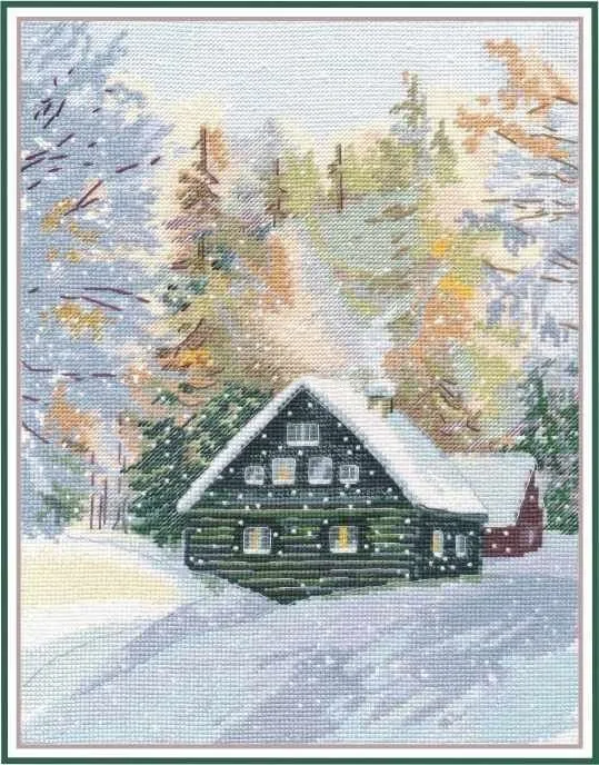 Набор для вышивки крестиком 14 шт., Набор для вышивки «Зачарованный лес в снегу», без принта, ручная работа, домашний декор 
Набор для вышивки крестиком 14 шт., Набор для вышивки «Зачарованный лес в снегу», без принта, ручная работа, домашний декор