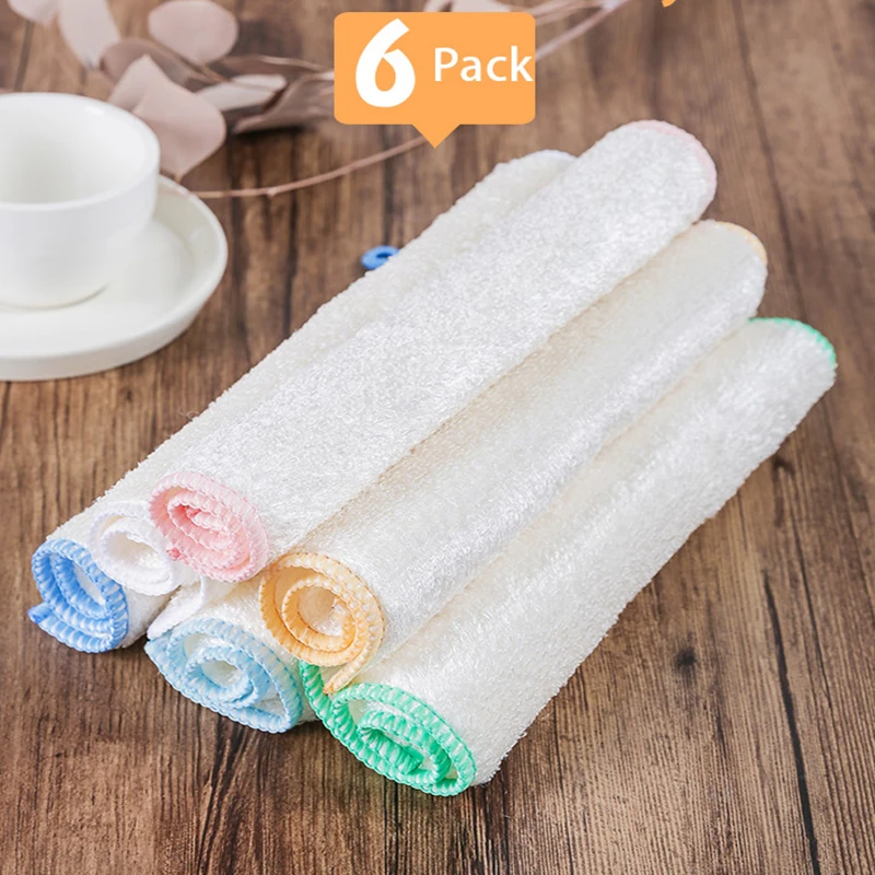 6PCS Kitchen Rag Super Absorbent Soft Superfine Fiber Cleaning Cloth Non Sticky Cleaning Dishcloth Decontamination Scouring Pad
6PCS Kitchen Rag Super Absorbent Soft Superfine Fiber Cleaning Cloth Non Sticky Cleaning Dishcloth Decontamination Scouring Pad