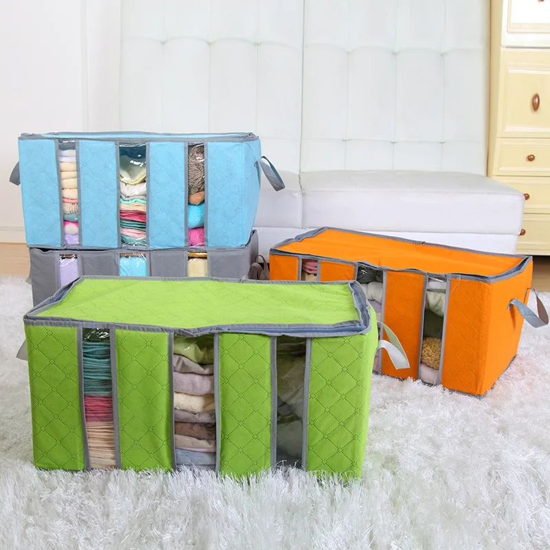 Clothing Organizer Storage Bag Folding Non Woven Clear Window Clothes Blanket Quilt Closet Organizer Boxes
Clothing Organizer Storage Bag Folding Non Woven Clear Window Clothes Blanket Quilt Closet Organizer Boxes