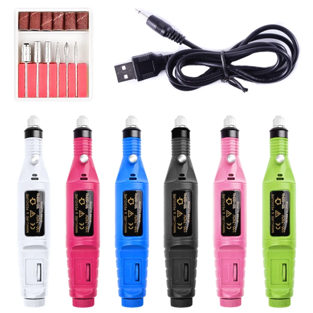 USB Electric Nail Set Manicure Set Manicure Machine Nail Drill File Grinder Grooming Kit Nail Buffer Polisher Remover
USB Electric Nail Set Manicure Set Manicure Machine Nail Drill File Grinder Grooming Kit Nail Buffer Polisher Remover