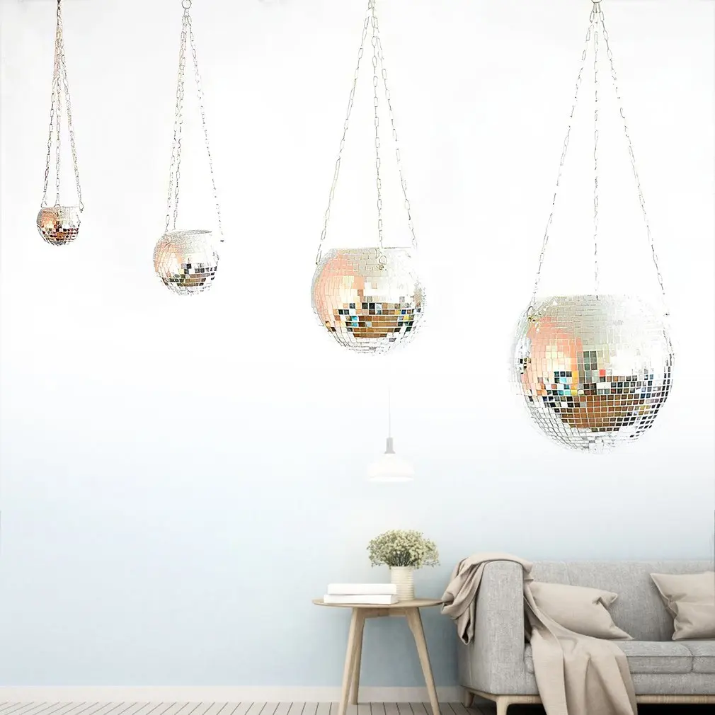 Disco Mirror Ball Hanging Flower Pot Indoor Plant Bohemian Style Flower Pot Rope Mirror Hanging Basket Garden Decoration Vase
Disco Mirror Ball Hanging Flower Pot Indoor Plant Bohemian Style Flower Pot Rope Mirror Hanging Basket Garden Decoration Vase