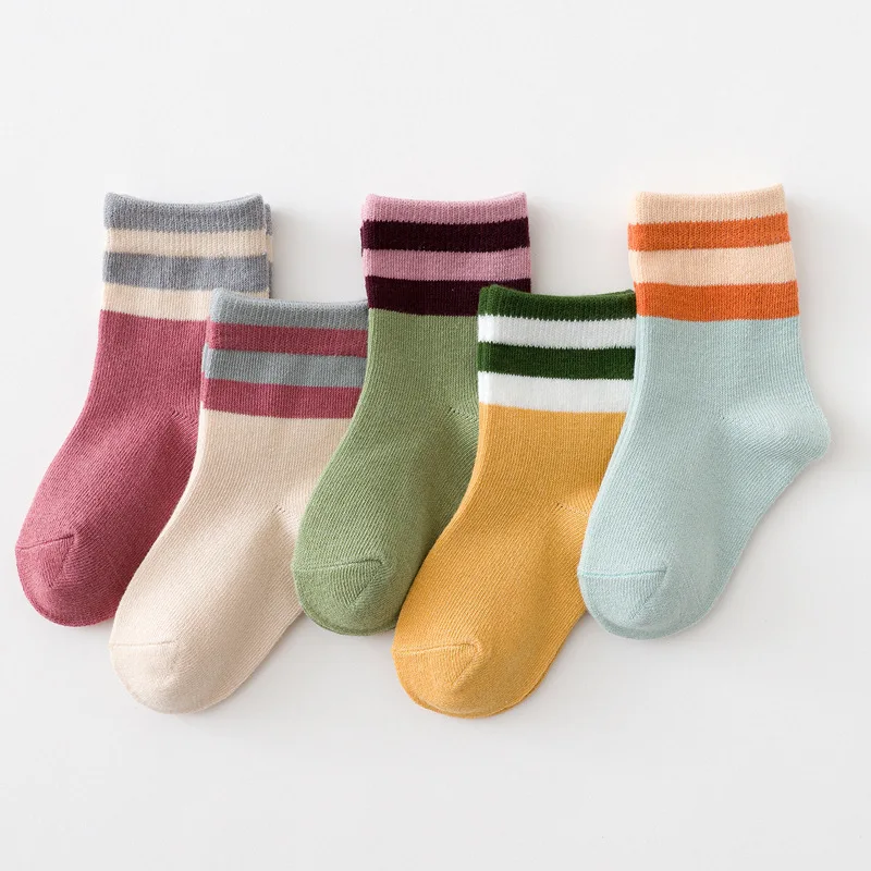 Quality Soft Cotton Color Matching Stripe Spring Autumn Newborn Baby Girl Kids Socks
Quality Soft Cotton Color Matching Stripe Spring Autumn Newborn Baby Girl Kids Socks
