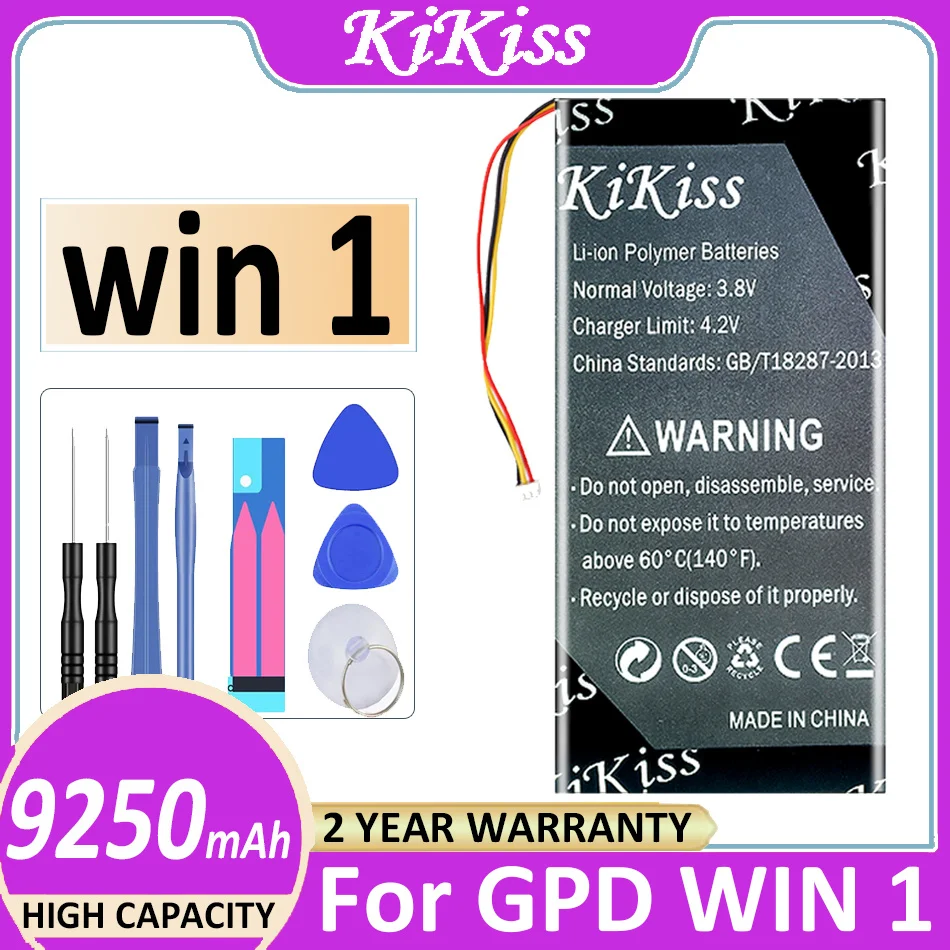 9250mAh KiKiss Сменный аккумулятор для GPD WIN1 WIN 1 | Мобильные телефоны и аксессуары