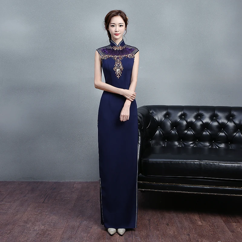 Woman Party Dress Floor-Length Evening Cheongsam Chinese Style Slim Long Gown Elegant Banquet Wedding Qipao Clothes Vestido
Woman Party Dress Floor-Length Evening Cheongsam Chinese Style Slim Long Gown Elegant Banquet Wedding Qipao Clothes Vestido
