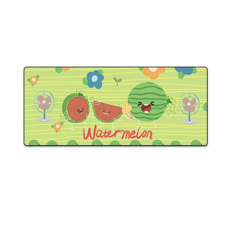 Коврик для мыши с фруктами большой розовый игровой коврик kawaii Настольный