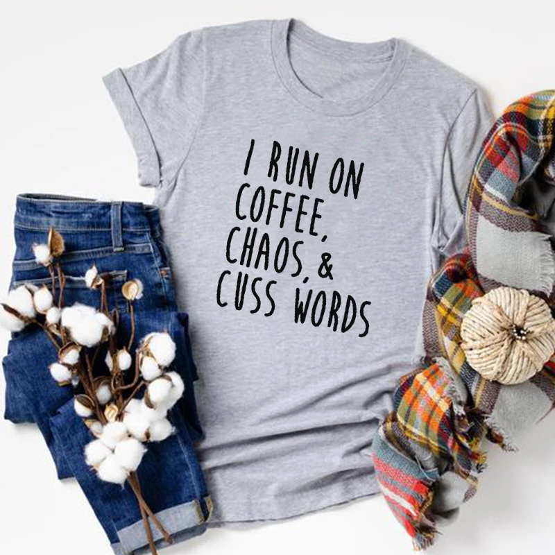 I Run on Coffee Chaos Tshirt Funny Graphic Tees Women Coffee Lover Vintage Shirt Mother's Day Tee Letter
I Run on Coffee Chaos Tshirt Funny Graphic Tees Women Coffee Lover Vintage Shirt Mother's Day Tee Letter