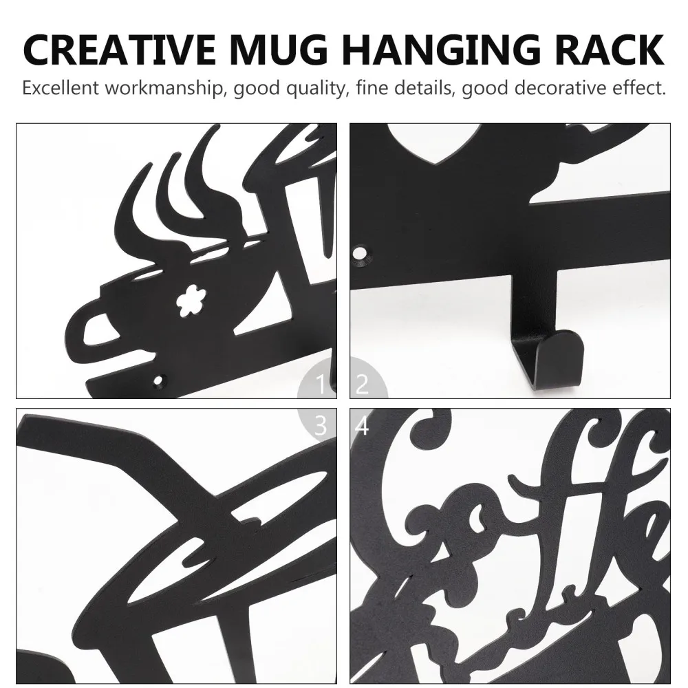 1PC Mug Hook Rack Wall Hanging Cup Draining Rack Metal Coffee Cup Storage Rack
1PC Mug Hook Rack Wall Hanging Cup Draining Rack Metal Coffee Cup Storage Rack