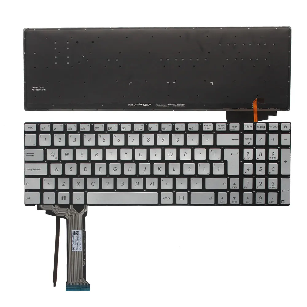 New Latin keyboard FOR ASUS GL551 GL551J GL551JK GL551JM GL551JW GL551JX backlit LA laptop keyboard silver
New Latin keyboard FOR ASUS GL551 GL551J GL551JK GL551JM GL551JW GL551JX backlit LA laptop keyboard silver