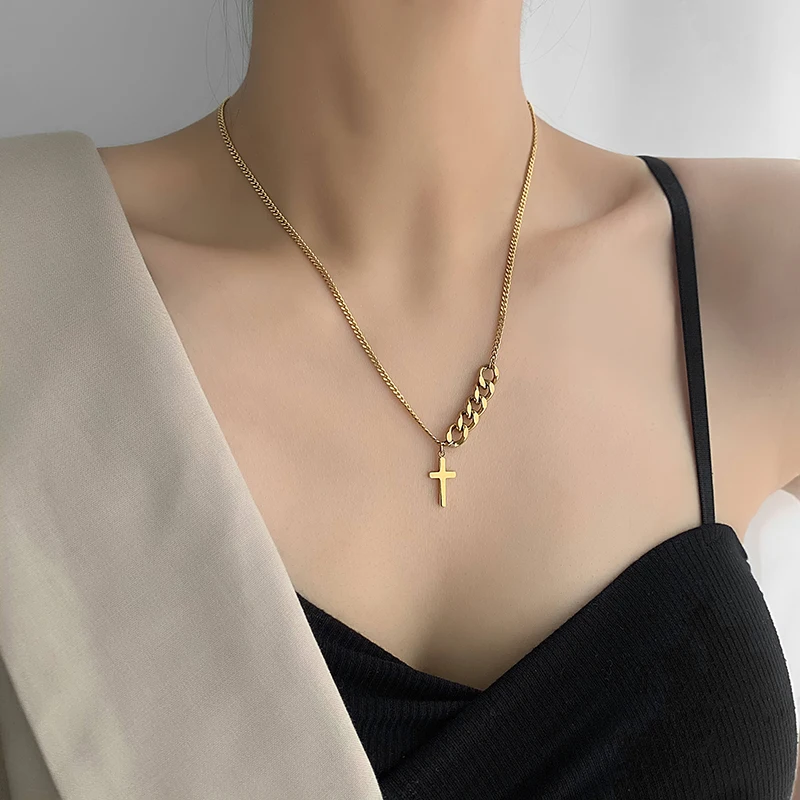 Simple Stainless Steel Cross Pendants Silver Color Necklace For Women Fashion Jewelry Hip Hop Clavicle Chain On Neck XL241
Simple Stainless Steel Cross Pendants Silver Color Necklace For Women Fashion Jewelry Hip Hop Clavicle Chain On Neck XL241