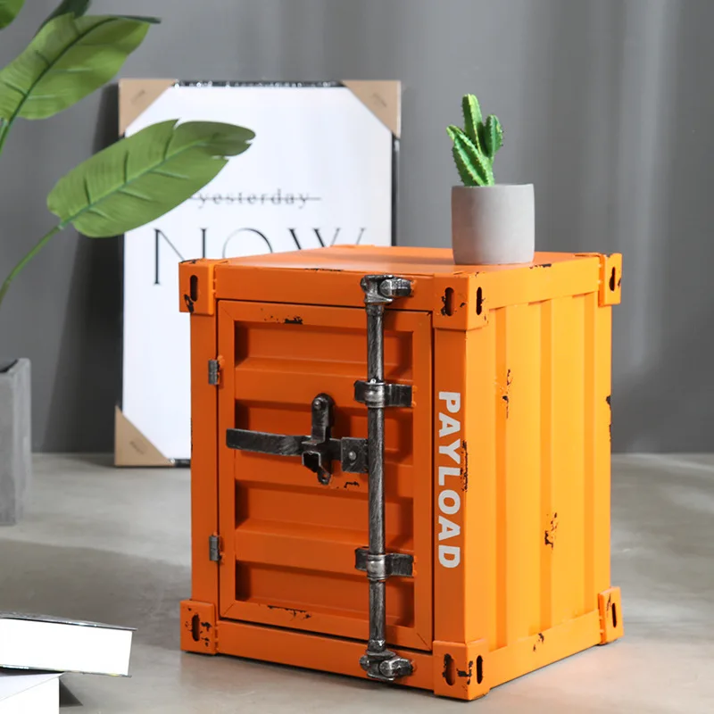 Retro Container Iron Bedside Table with Lock Storage Cabinet Bed Drawer Cabinet Safe Box mesita de noche
Retro Container Iron Bedside Table with Lock Storage Cabinet Bed Drawer Cabinet Safe Box mesita de noche